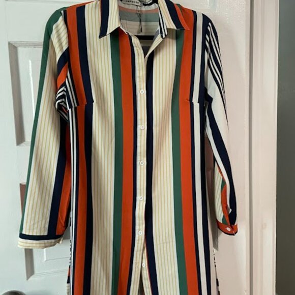 Sovogue Belted Stripe Dress - Picture 3 of 5